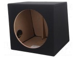 Carcasă difuzor BASSER MDF neagră 300mm &Oslash; orificiu 282mm 30l