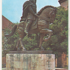 bnk cp Alba Iulia - Statuia lui Mihai Viteazul - circulata