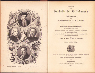 HST 706SPN Das Buch der Erfindungen, Gewerbe und Industrien, volumul I, 1876 foto