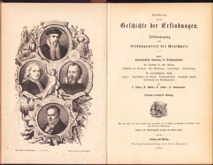 HST 706SPN Das Buch der Erfindungen, Gewerbe und Industrien, volumul I, 1876