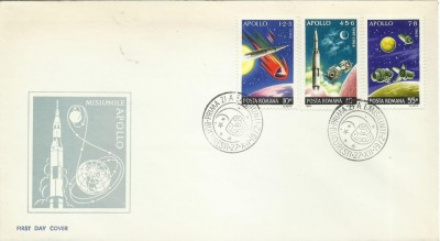 TSV - PLIC 1972 FDC LP 814 - INCHEIEREA PROGRAMULUI APOLLO foto