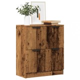 vidaXL Dulap, lemn &icirc;nvechit, 60x30x70 cm, lemn prelucrat