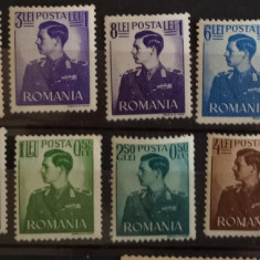 ROMANIA 1940-42 Lp 142, Mihai I cu suprataxa serie 14v nestampilate