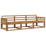vidaXL Set de canapele de exterior 3 pcs natural Lemn Solid de Acacia 3382307