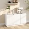 vidaXL Servantă, alb, 111x34x60 cm, lemn masiv de pin 813810