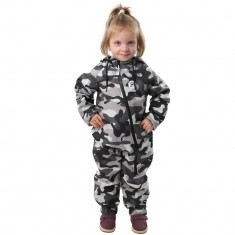 Salopeta impermeabila pentru copii Kidscare, cu protectie la vant si apa cu imprimeu Camuflaj - marime 116 for Your BabyKids