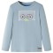 Tricou copii m&acirc;neci lungi,, albastru deschis, 92