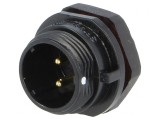 Soclu SP13 tată 2 PIN IP68 13A pentru panou