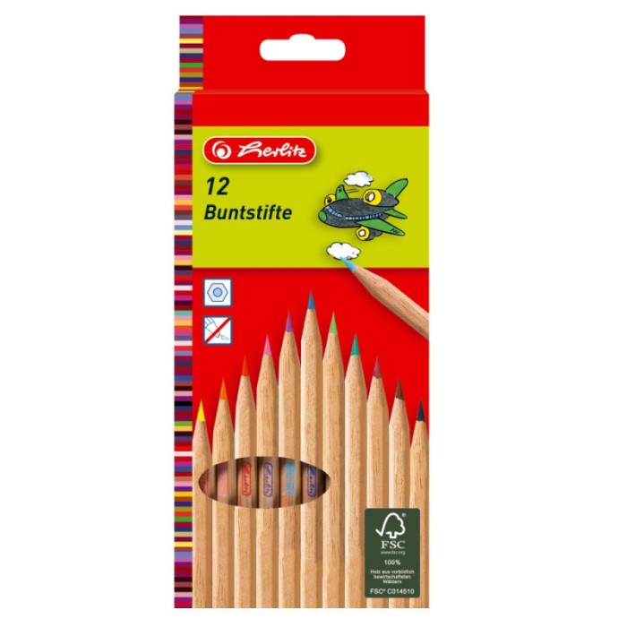 Creioane color natur 1/1 set 12