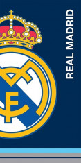 Prosop Real Madrid, albastru, 70x140cm, bumbac velur foto