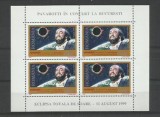 Romania MNH 1999 - Pavarotti in concert eclipsa de soare - LP 1489 a X10, Nestampilat