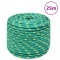 Franghie de barca, verde, 14 mm, 25 m, polipropilena