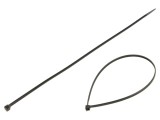 Colier de str&acirc;ngere 370mm x 4,8mm negru poliamidă