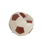 BEAN BAG MEGA BALL (XXL) - IMITATIE PIELE - CREM/DIVERSE CULORI - Alb 21894