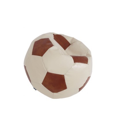 BEAN BAG MEGA BALL (XXL) - IMITATIE PIELE - CREM/DIVERSE CULORI - Negru 21901 foto