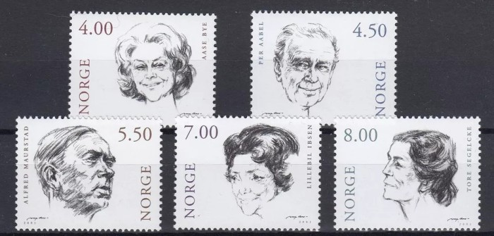 Norvegia 2001 - Actori, serie neuzata
