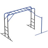 AIYAPLAY Structură de cățărat pentru exterior - turn cu bară de gimnastică și bară pentru tracțiuni pentru copii 3-8 ani p&acirc;nă la 150 kg 250x190x180 cm