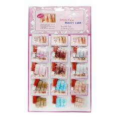 Set unghii false cu adeziv inclus, 12 seturi, Multicolor foto