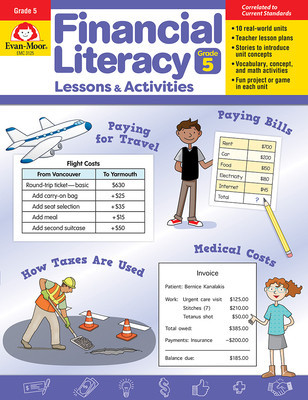 Financial Literacy Lessons and Activities, Grade 5 Teacher Resource foto