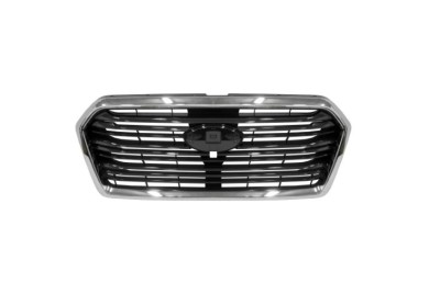 Grila radiator Subaru Ascent, 01.2018-, montare fata, cu rama crom; Cu gaura pentru camera; negru/negru, RapidAuto foto