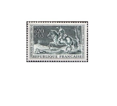Franta 1964 - ziua marcii postale, neuzata foto
