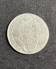 Moneda 20 Kreuzer 1802 Austria semn monetarie G Baia Mare