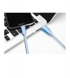 Cablu de date USB 2.0 la USB de tip C 3.1-Lungime 1 Metru-Culoare Albastru, Vention