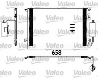 Condensator / Radiator aer conditionat OPEL VECTRA C GTS (2002 - 2016) VALEO 817648 foto