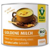 Golden Milk Bio Raab 70g, Pudra Instant cu Turmeric, Faina de Cocos, Ghimbir, Scorțișoară - Produs in Germania