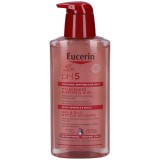Gel De Duș Hidratant, Eucerin, PH5 Shower Gel &amp;amp; Oil, Curățare Delicată Piele Sensibilă, Hidratare Și Protecție, 400 ml