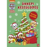 Mancs Őrj&aacute;rat - &Uuml;nnepi k&eacute;sz&uuml;lőd&eacute;s - Sz&iacute;nező- &eacute;s foglalkoztat&oacute;k&ouml;nyv kar&aacute;csonyi matric&aacute;kkal