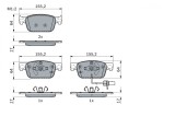 Placute Frana Disc Bosch 0986424433 Audi A4 Allroad B9, A4 B9 Avant, A5 Cabriolet, A5 Sportback