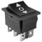 Comutator dublu, ON-OFF-ON, 16A, 250V, 34x31x25mm - 170649