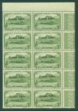 Reunion 1943 Usuals x 10, block, MNH AG.069