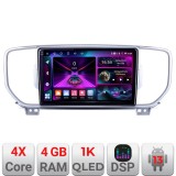 Navigatie Kia Sportage 2016-2018 A-567 4+64 InCell Display 1K Android Waze USB Navigatie Internet Youtube Radio