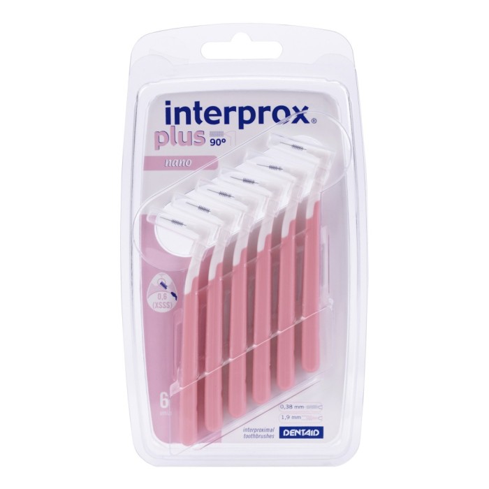 Periuțe interdentare Interprox Plus Nano Rose, 6 buc.