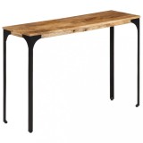 vidaXL Masă Consolă Maro 110x35x76 cm Lemn de Mango și Fier