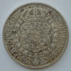 Moneda Suedia - 2 Kronor 1914 - Argint - An rar