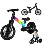 Bicicleta fara pedale cu LED Trike Fix Glow negru