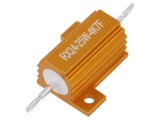 Rezistor bobinat 4,7k&Omega; 25W &plusmn;1% cu radiator pentru lipit