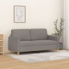 VidaXL Canapea cu 2 locuri, gri taupe, 140 cm, material textil 359485