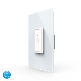 Cumpara ieftin Intrerupator simplu cu touch Livolo Zigbee EC, rama din sticla, 1M, alb