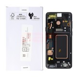 LCD+Touchscreen cu Rama Samsung Galaxy S9+ / S9 Plus / G965 BLACK Original Service Pack