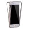 Husa Full TPU 360&deg; (fata + spate) pentru Apple iPhone 7, Alb Transparent