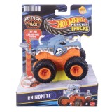 Hot Wheels Monster Trucks Rhinomite Attack Pack, camion scara 1:64