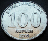 Cumpara ieftin Moneda exotica 100 RUPII (Rupiah) - INDONEZIA / INDONESIA, anul 2016 *cod 118 B, Asia