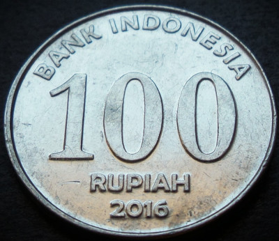 Moneda exotica 100 RUPII (Rupiah) - INDONEZIA / INDONESIA, anul 2016 *cod 118 B foto