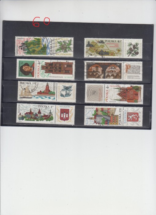 A12 S3 3 - Timbre foarte vechi - Polonia - castele