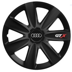 Set 4 capace Roti Gtx Carbon Negru R17, Compatibil Cu Audi