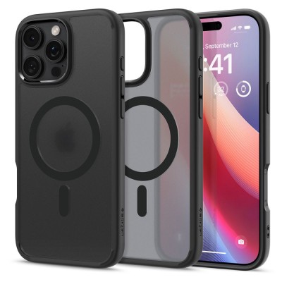 Husa iPhone 16 Pro Max Spigen Ultra Hybrid MagSafe, cenusiu foto